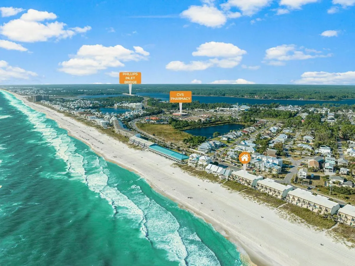 3Br, 3Ba Beachfront Townhome! Sleeps 11! Ocean View! Steps To The Beach! Panama City Beach Σπίτι διακοπών