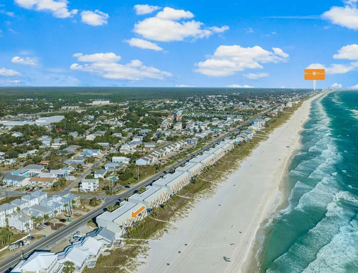Σπίτι διακοπών 3Br, 3Ba Beachfront Townhome! Sleeps 11! Ocean View! Steps To The Beach! Panama City Beach