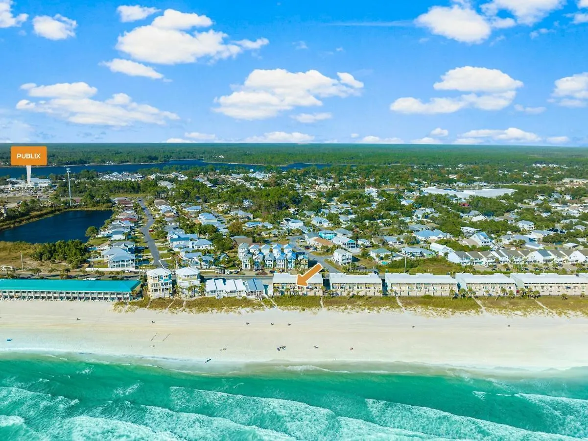 3Br, 3Ba Beachfront Townhome! Sleeps 11! Ocean View! Steps To The Beach! Panama City Beach